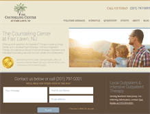 Tablet Screenshot of fairlawncounselingcenter.com